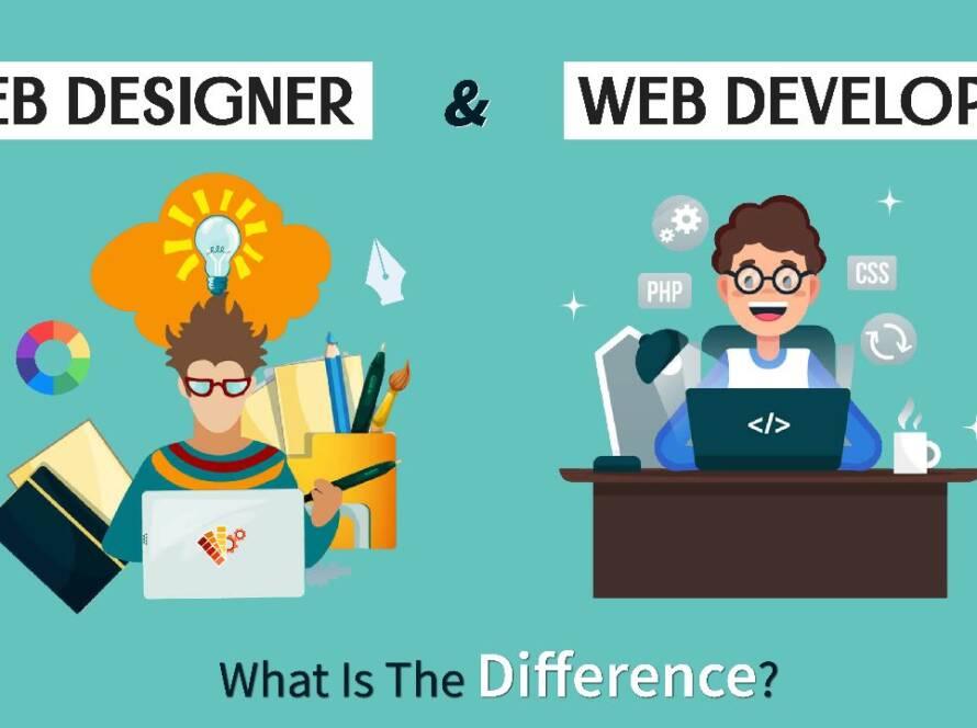 web designer and web developer